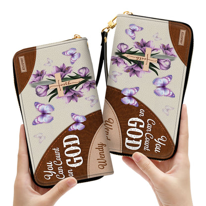 You Can Count On God - Awesome Personalized Christian Clutch Purse NUH332
