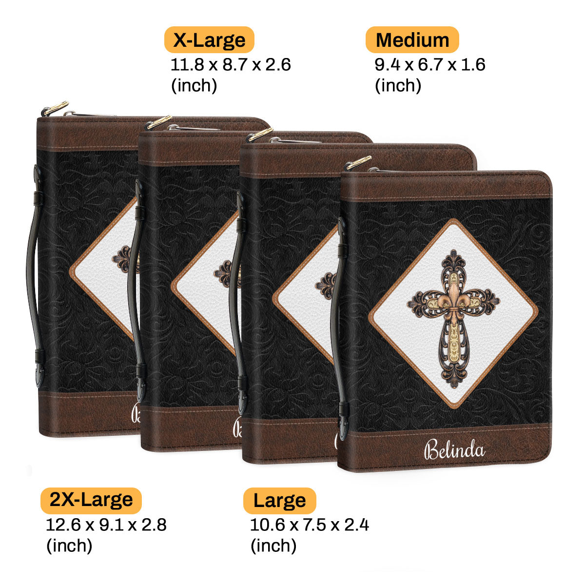 Jesuspirit Bible Cover | Gift For Religious Friends | Personalized Bible Case With Handle NUH424A