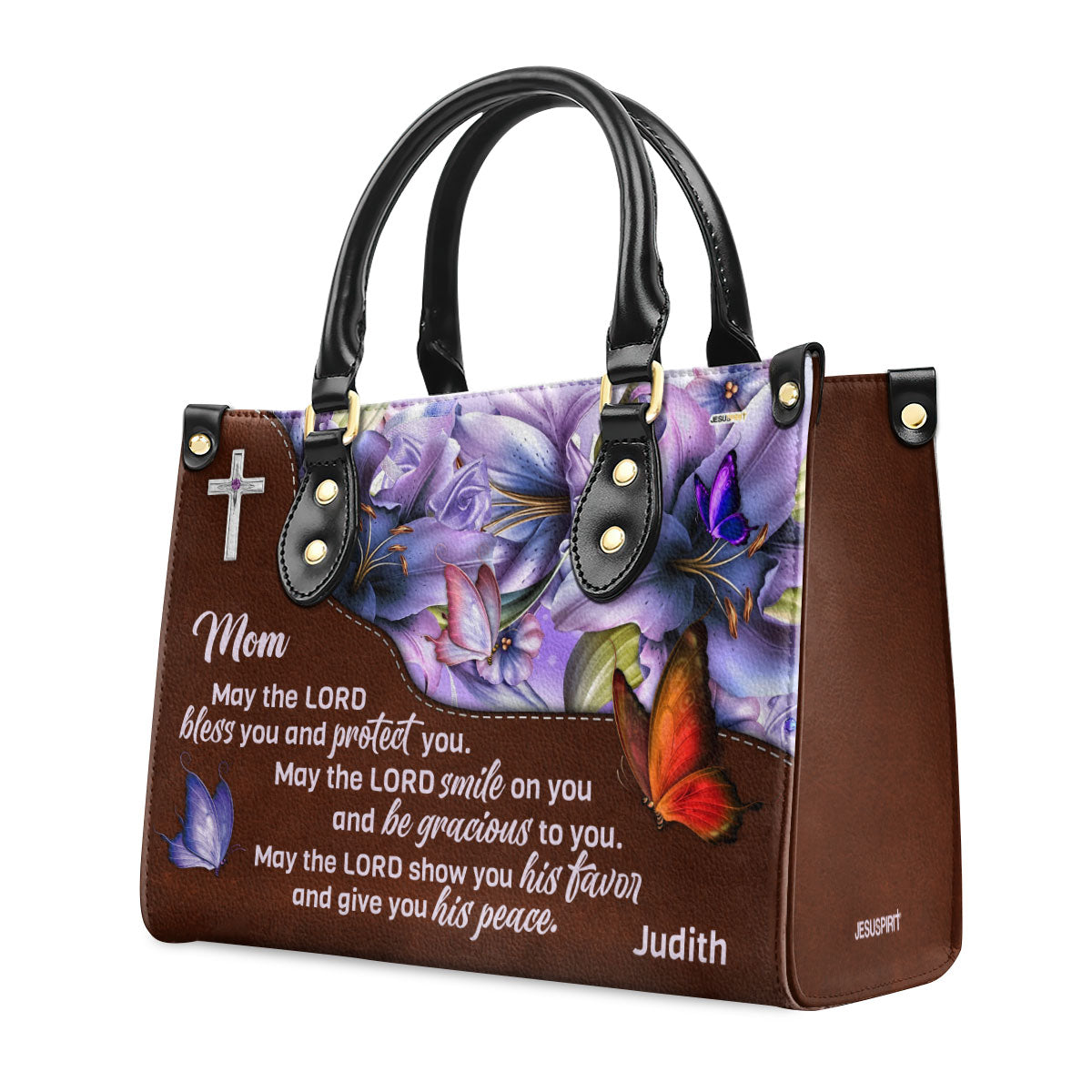 Meaningful Personalized Leather Handbag For Mom - May The Lord Bless Y -  Jesuspirit