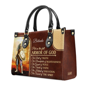 The Sword Of The Spirit - Unique Personalized Christian Leather Handbag NUM352