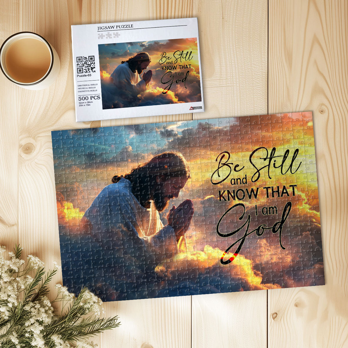 Be Still And Know That I Am God | Rectangle Jigsaw Puzzle JPHN203