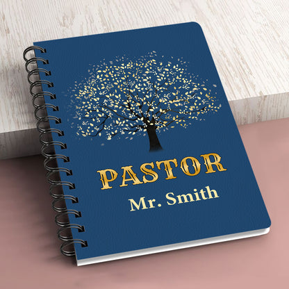 Jesuspirit  | Religious Gift For Christian People | Thank You Pastor  | Personalized Spiral Journal SJNAM1002A