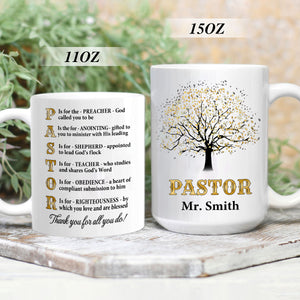 Thank You Pastor  - Awesome White Ceramic Mug CCMNAM1002