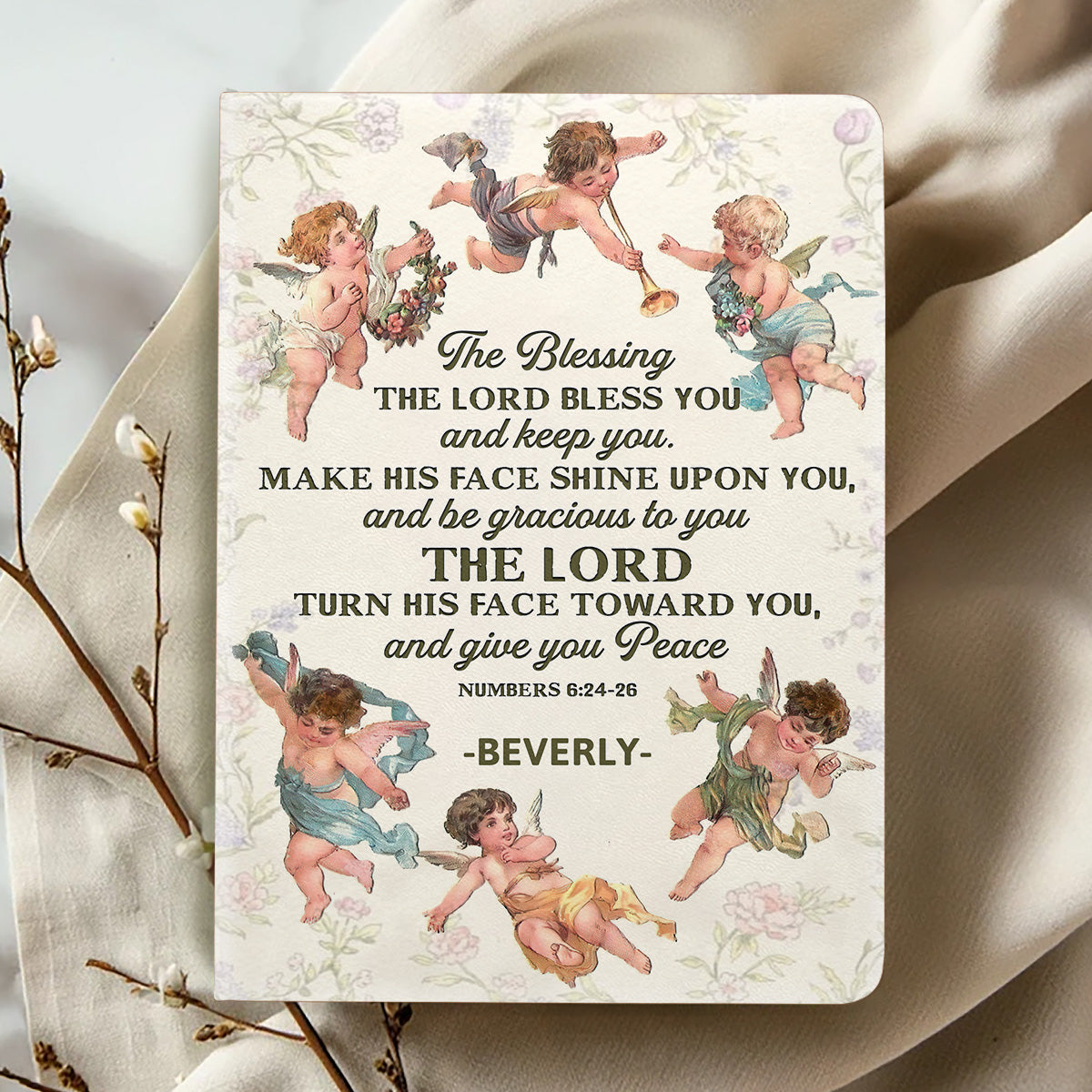 The Blessing | Personalized Leather Cover Notebook