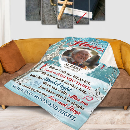 Hug From Heaven | Personalized Fleece Blanket JSFBPT2451M