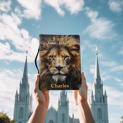I Am A Bible Believin' Bible | Personalized Bible Cover JSBCHLT1523TA
