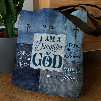 Jesuspirit Personalized Christian Tote Bag | Daughter Of God TBM764