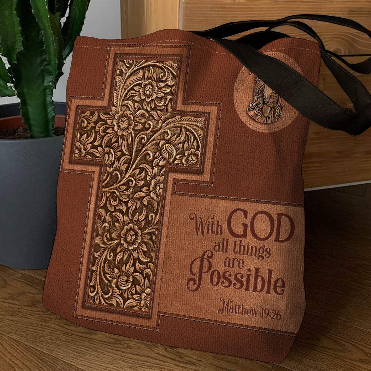 Special Jesus Tote Bag - With God All Things Are Possible NM130