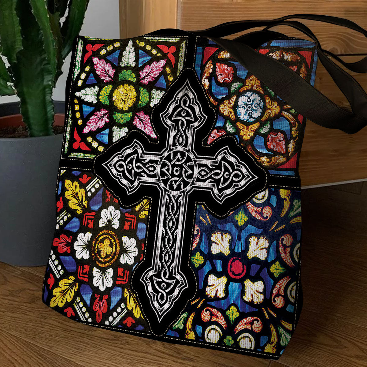 Unique Cross Christian Tote Bag NM134