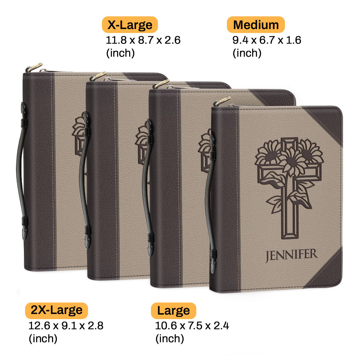 We Love Because He First Loved Us - Meaningful Personalized Bible Cover BC18