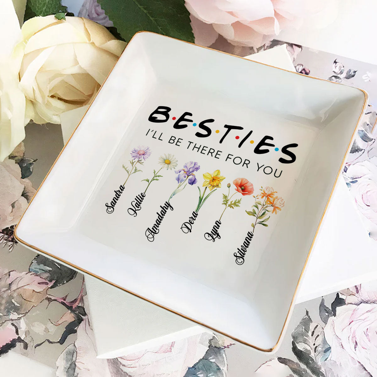 I Will Be There For You | Personalized Jewelry Dish JSJDPH2049M