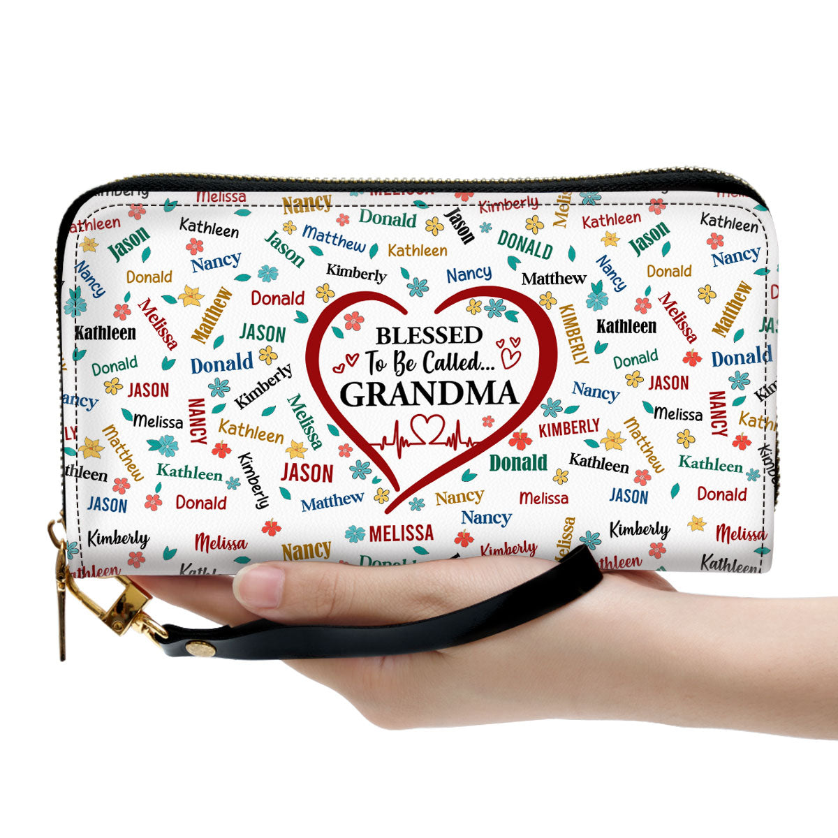 Blessed To Be Called Grandma | Personalized Clutch Purse JSCPPT2596D