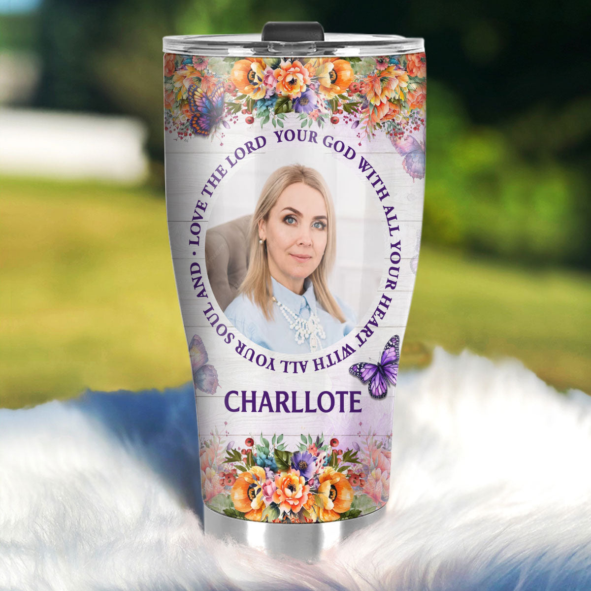 Love The Lord Your God | Personalized Stainless Steel Tumbler JSSSTPT2563M