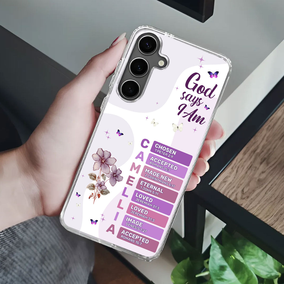 What God Says About You  | Personalized Clear Silicone Phone Case