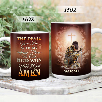 Until I Said Amen - Awesome White Ceramic Mug CCMNAM1012