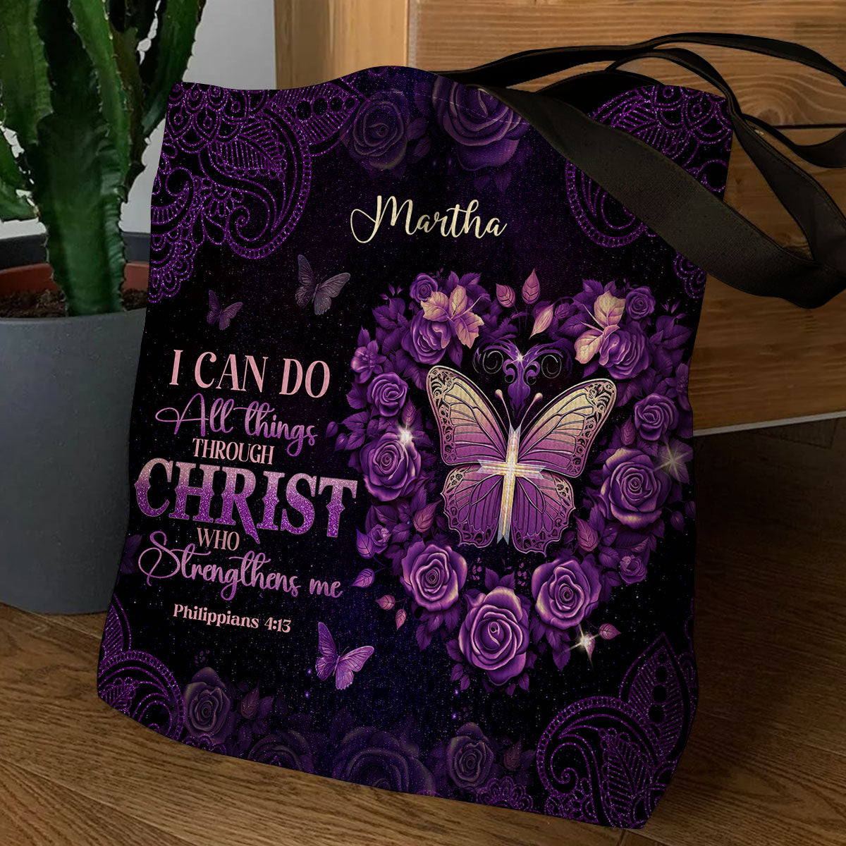 Jesuspirit| Personalized Christian Tote Bag | I Can Do All Things TBM732