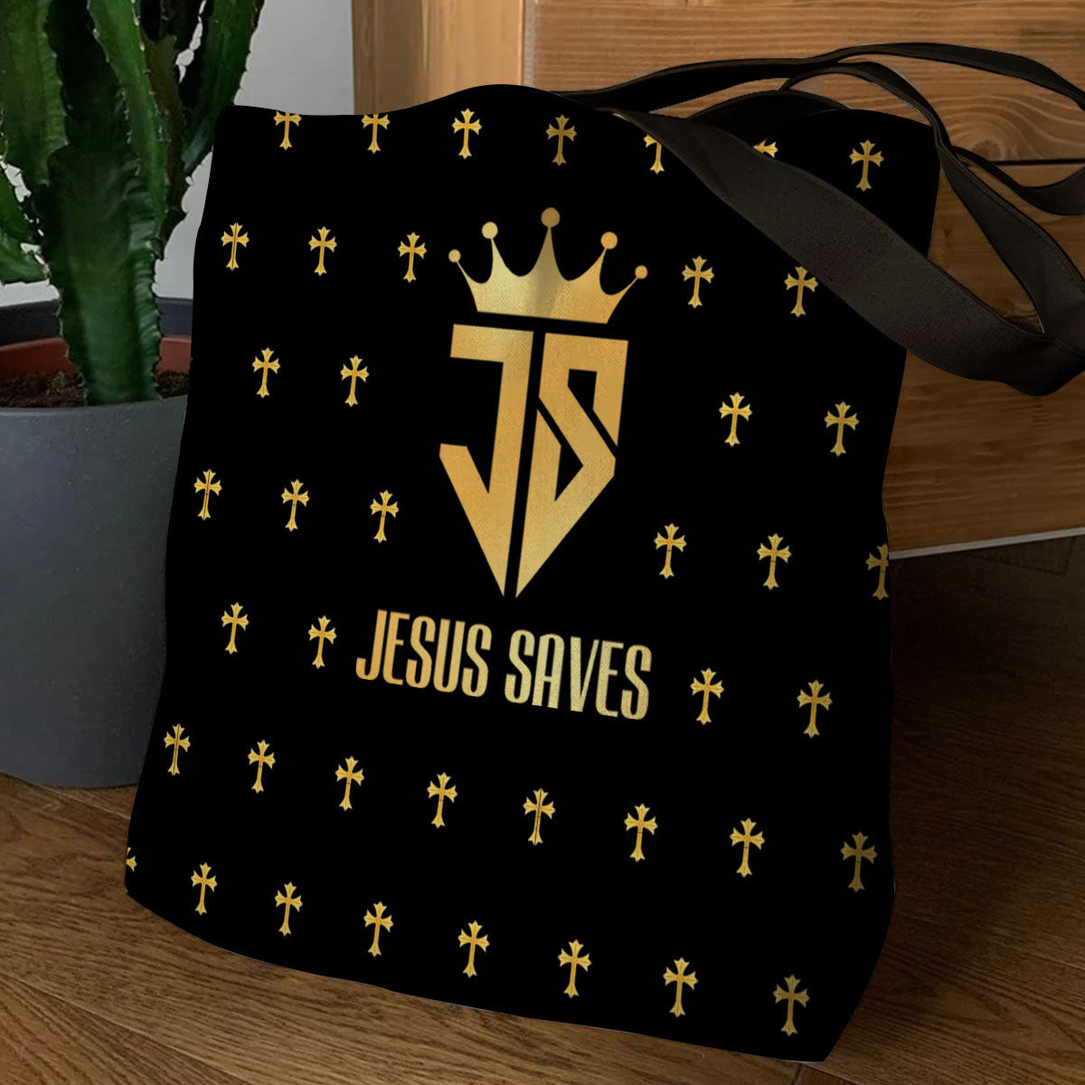 Unique Christian Tote Bag - Jesus Saves NM129