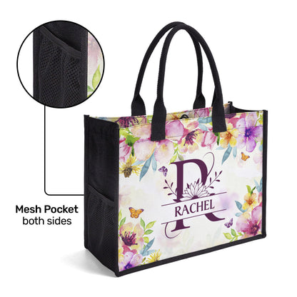 Initial Letter - Personalized New Canvas Tote Bag CTBHN01