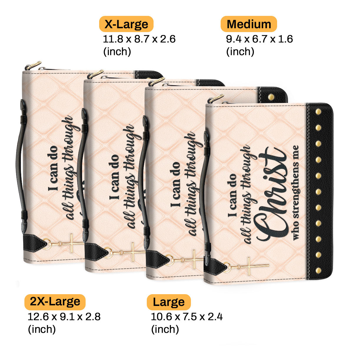 I Can Do All Things Through Christ - Beautiful Bible Cover HHN418