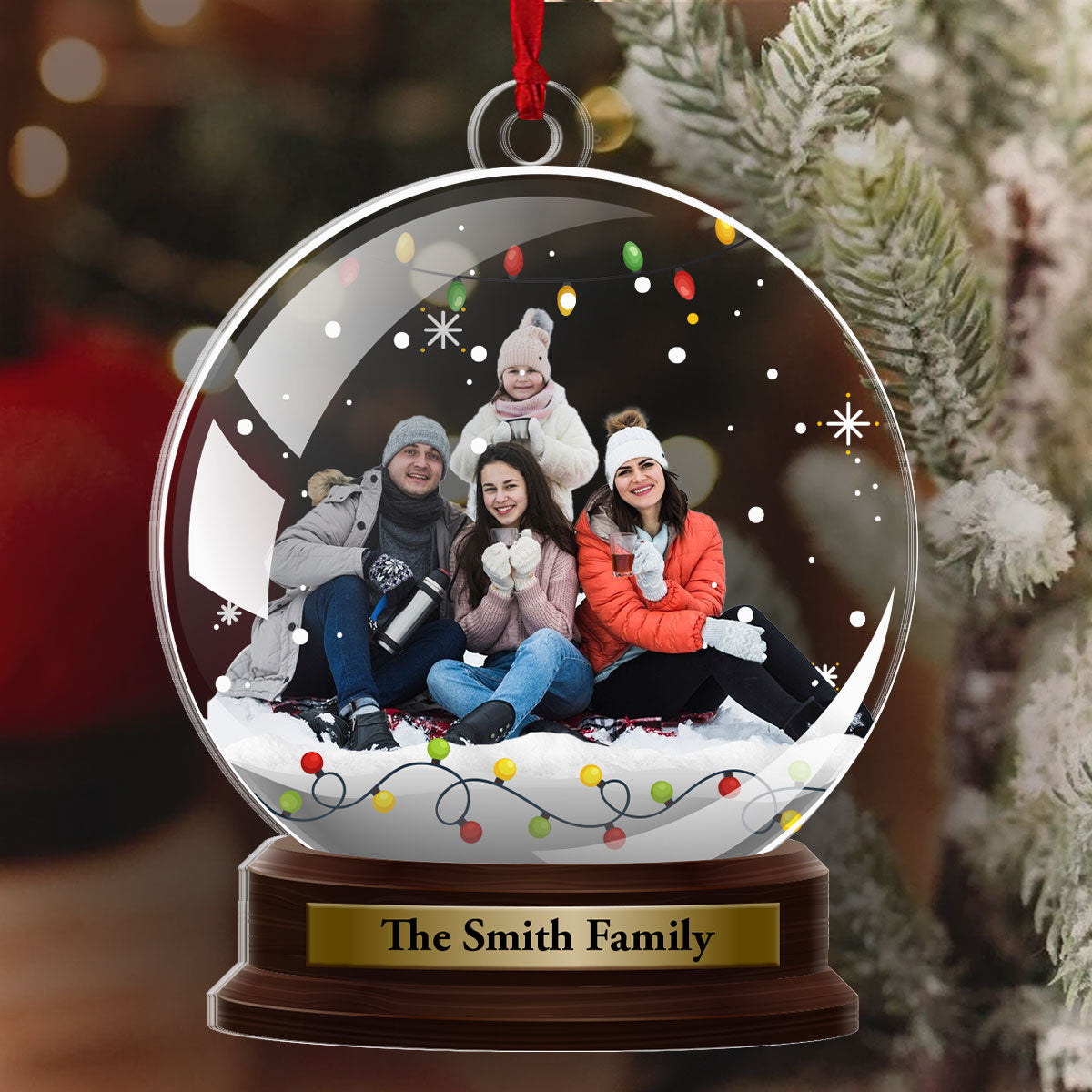 Family Upload Photo | Personalized 1-Side Acrylic Ornament JSACOPT2287T