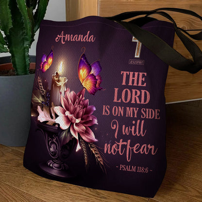 Must-Have Personalized Christian Tote Bag - I Will Not Fear H12