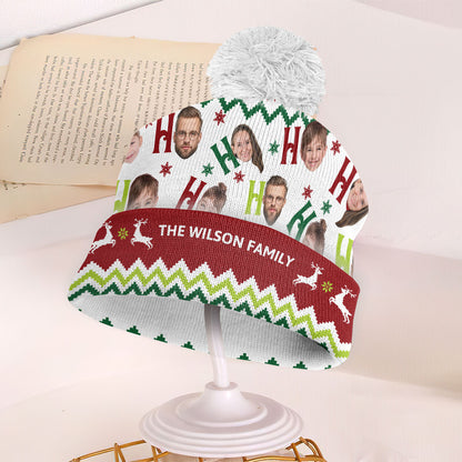 HOHOHO | Personalized Bobble Beanie Hat JSBBHPT2536M