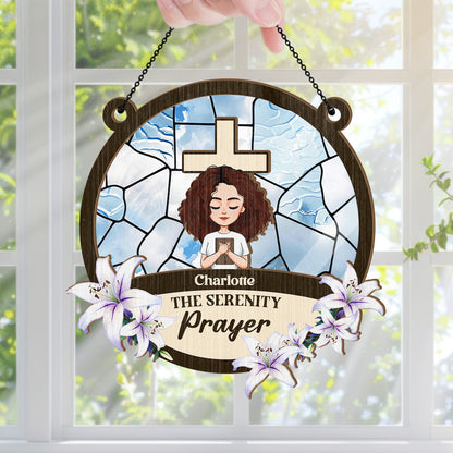 The Serenity Prayer | Personalized Window Hanging Suncatcher JSWHSCPTN1494M