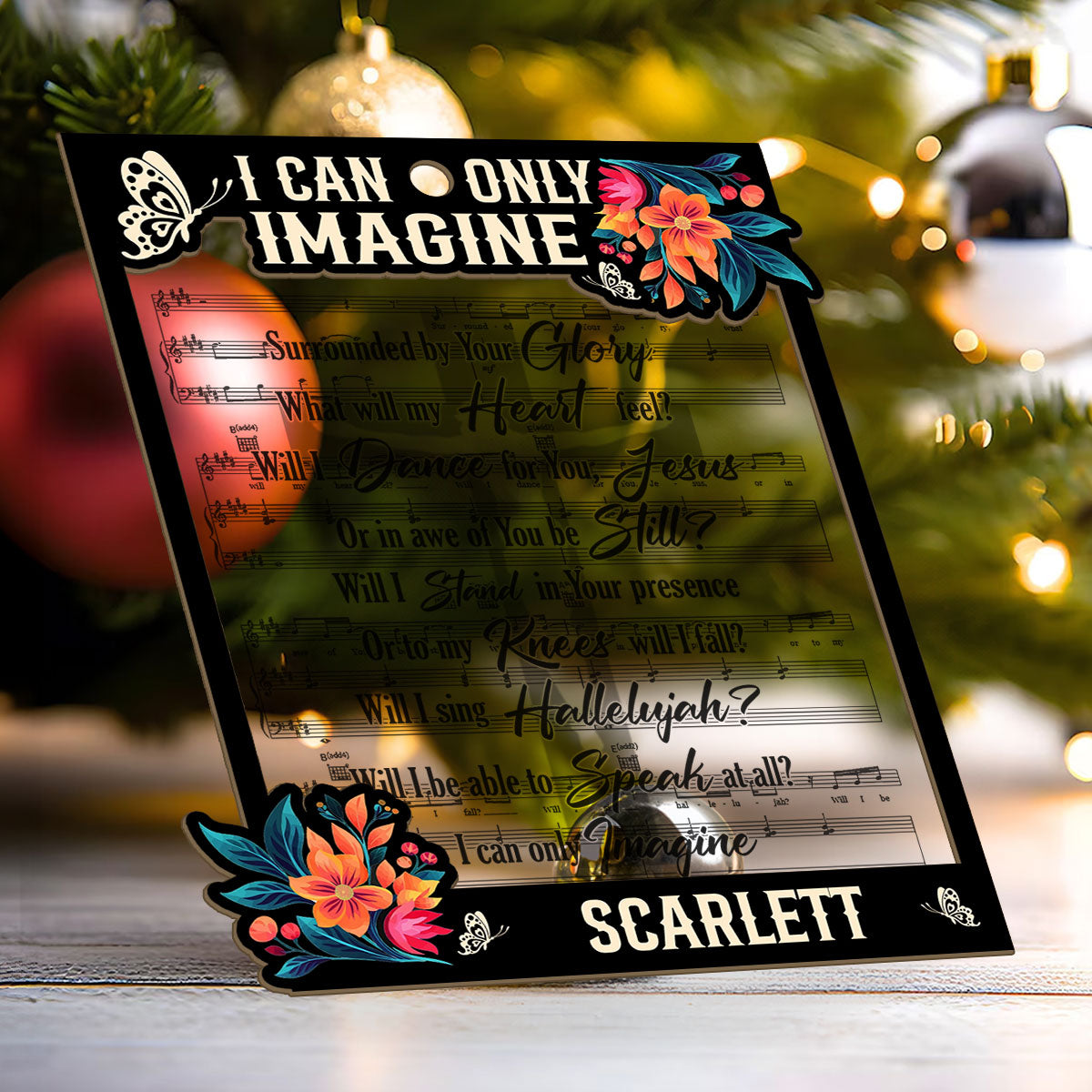I Can Only Imagine | Personalized Suncatcher Ornament JSSUNOPT1636M