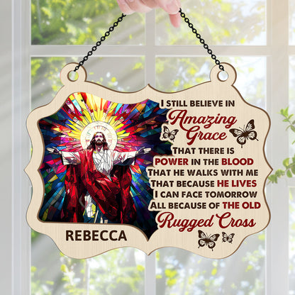 Amazing Grace | Personalized Window Hanging Suncatcher JSWHSCPT2572T