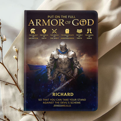 Armor Of God | Personalized Leather Cover Notebook