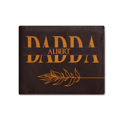 Daddy | Personalized Folded Wallet For Men JSLFWH864