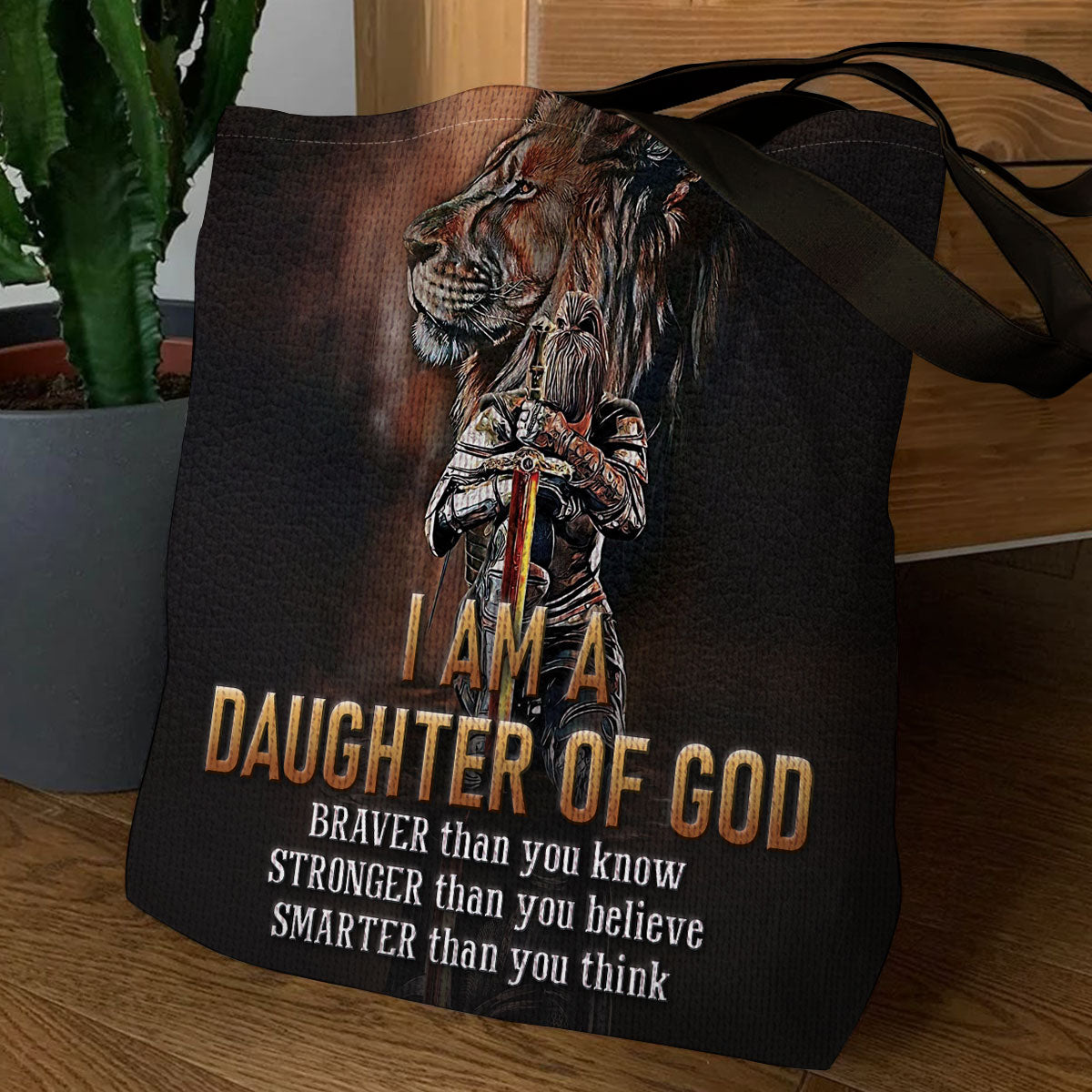 I Am A Daughter Of God - Unique Lion Tote Bag NHN155