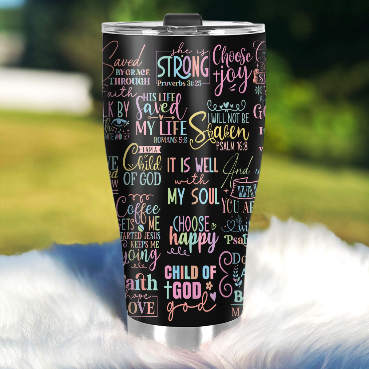 Bible Verse Positive Quotes | Personalized Stainless Steel Tumbler JSSSTHLHA1505D