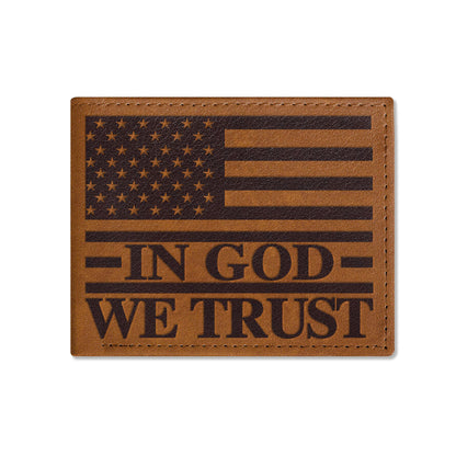 In God We Trust | Personalized Folded Wallet For Men JSLFWH859