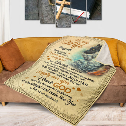 Jesuspirit | Spiritual Gifts From Husband For Wife | Personalized Fleece Blanket | Christian Anniversary Gifts FBH788
