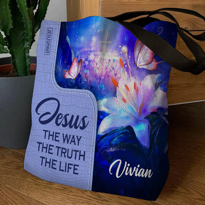 Awesome Personalized Tote Bag - Jesus The Way The Truth The Life H13
