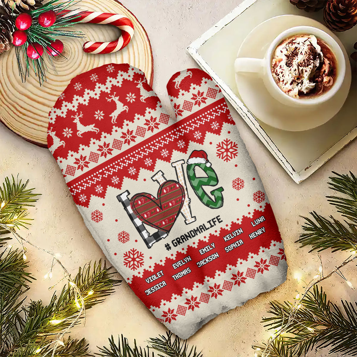 Grandma Life | Personalized Warm Mittens JSWMPT2248TA