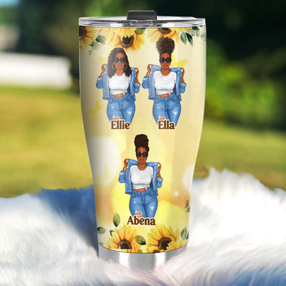 Life Is Better With Sisters | Personalized Stainless Steel Tumbler JSSSTH869
