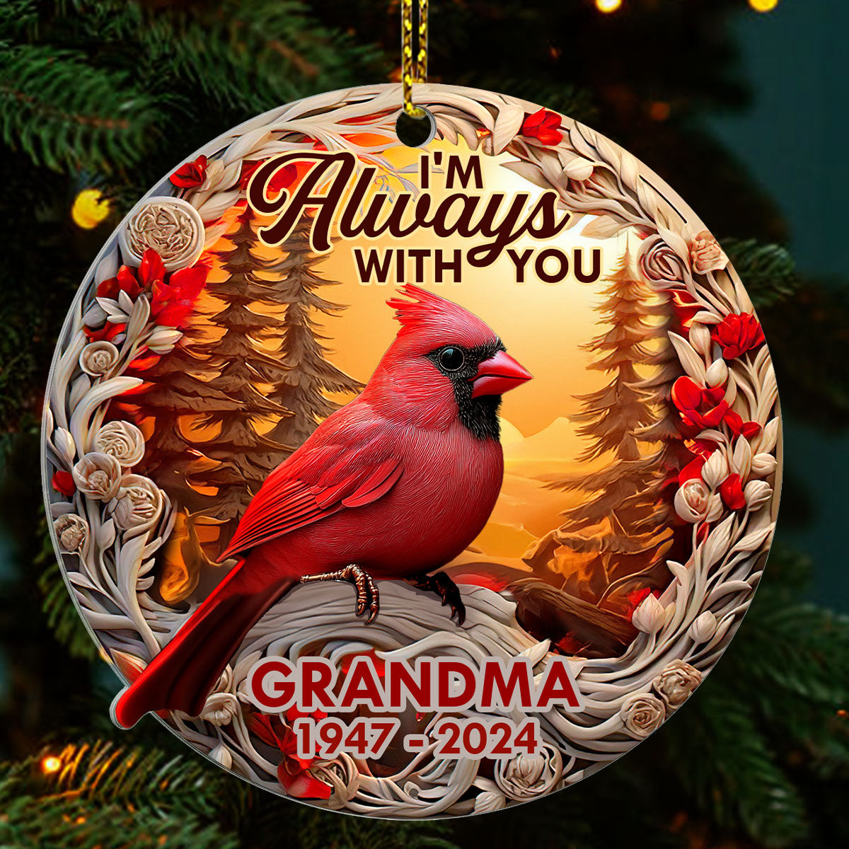 We Are Always With You | Personalized 1-Side Acrylic Ornament