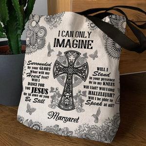 Jesuspirit| Personalized Christian Tote Bag | I Can Only Imagine  TBM738