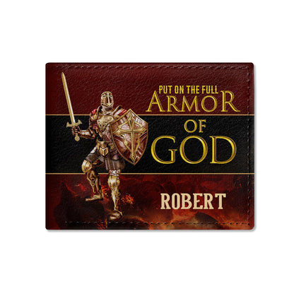 Armor Of God | Personalized Folded Wallet For Men JSLFWM1029