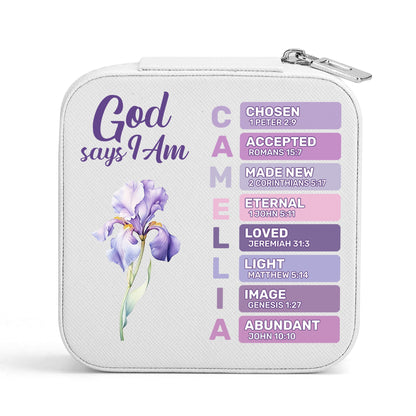 God Says I Am | Personalized Jewelry Box