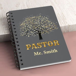 Jesuspirit  | Religious Gift For Christian People | Thank You Pastor  | Personalized Spiral Journal SJNAM1002B