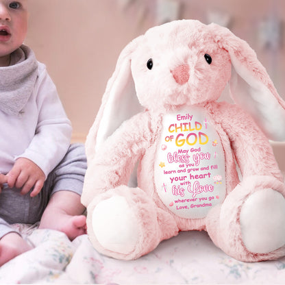 May God Bless You | Personalized Stuffed Bunny