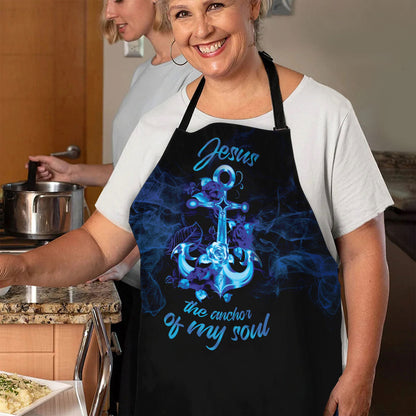 Apron With Adjustable Neck Strap | Jesus The Anchor Of My Soul