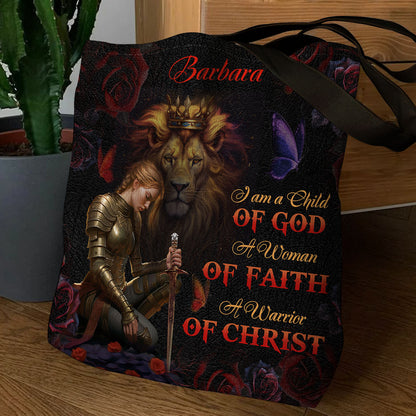 Jesuspirit| Personalized Christian Tote Bag | A Woman Of Faith TBM728