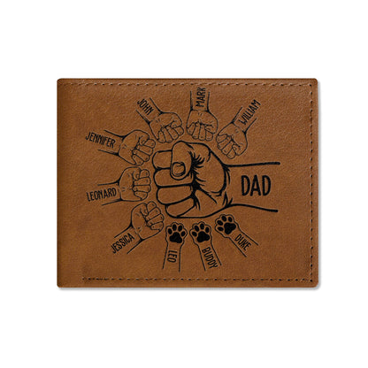 Best Dad Ever | Personalized Folded Wallet For Men JSLFWH860