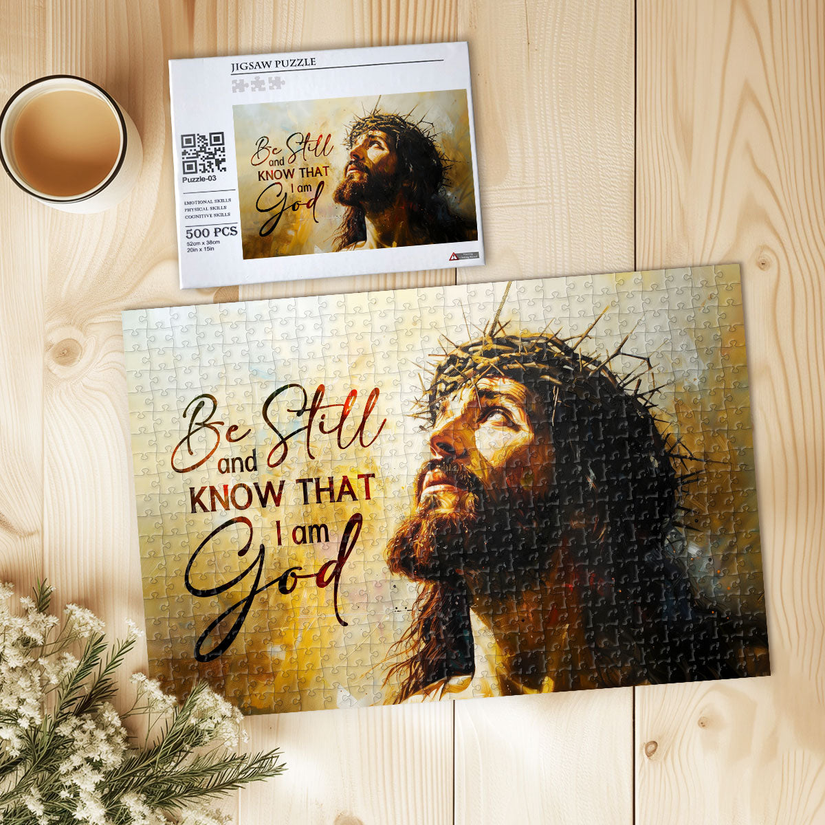 Be Still And Know That I Am God | Rectangle Jigsaw Puzzle JPHN204