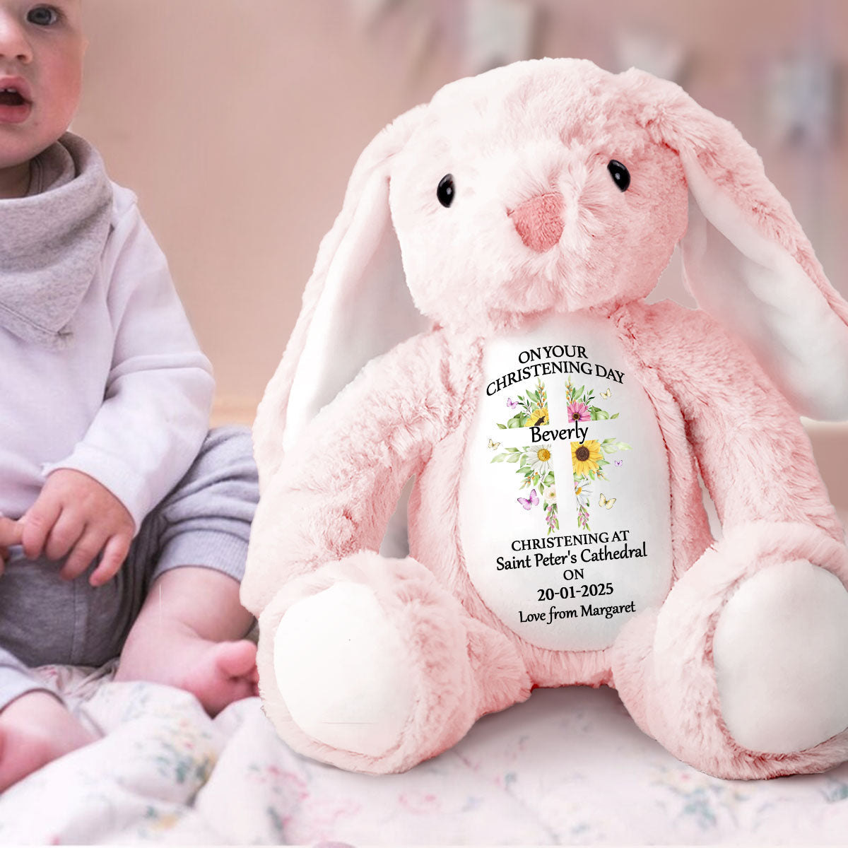 Christening | Personalized Stuffed Bunny