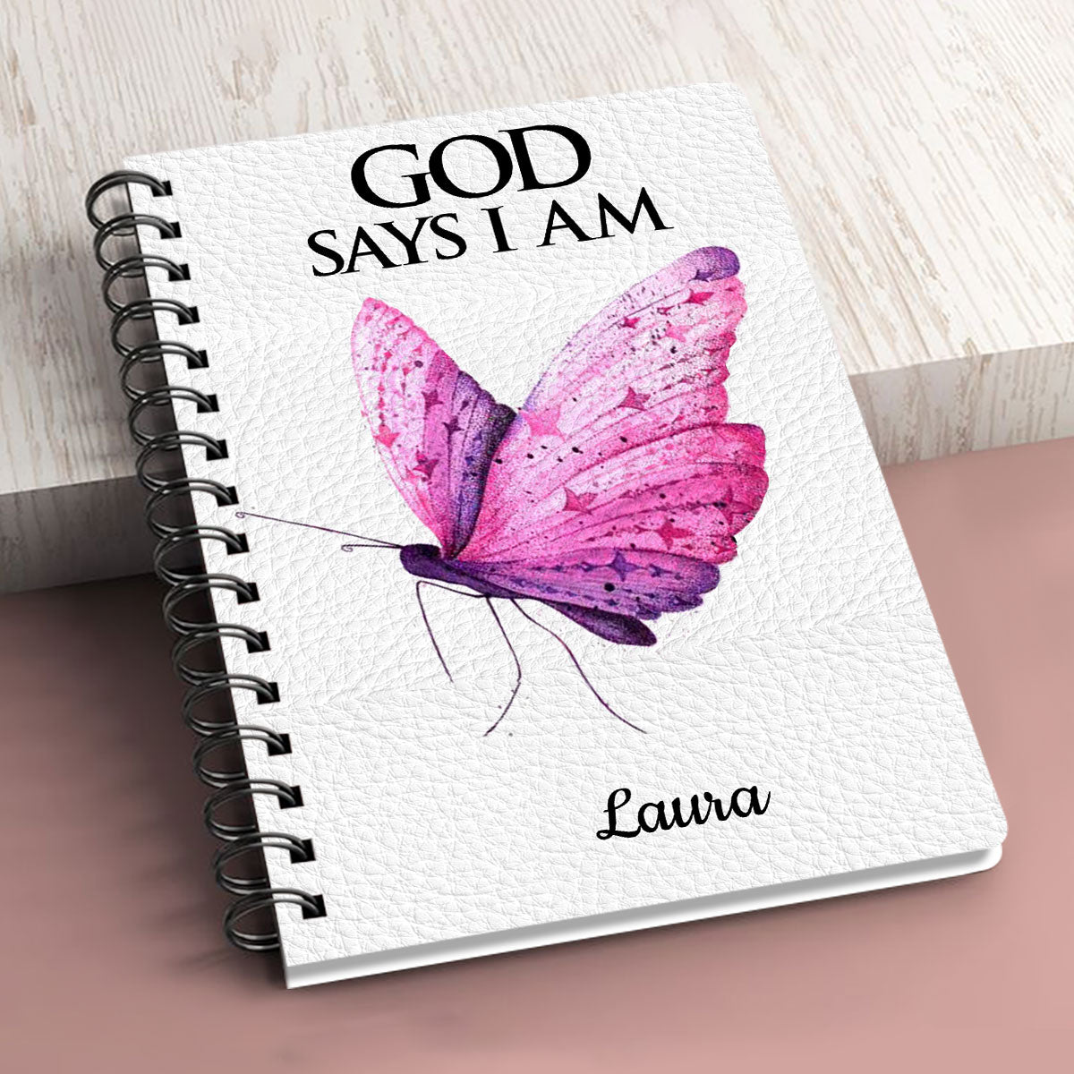 Jesuspirit | Personalized Animal Spiral Journal | What God Says About You | Inspiration Gifts For Christian People SJH740